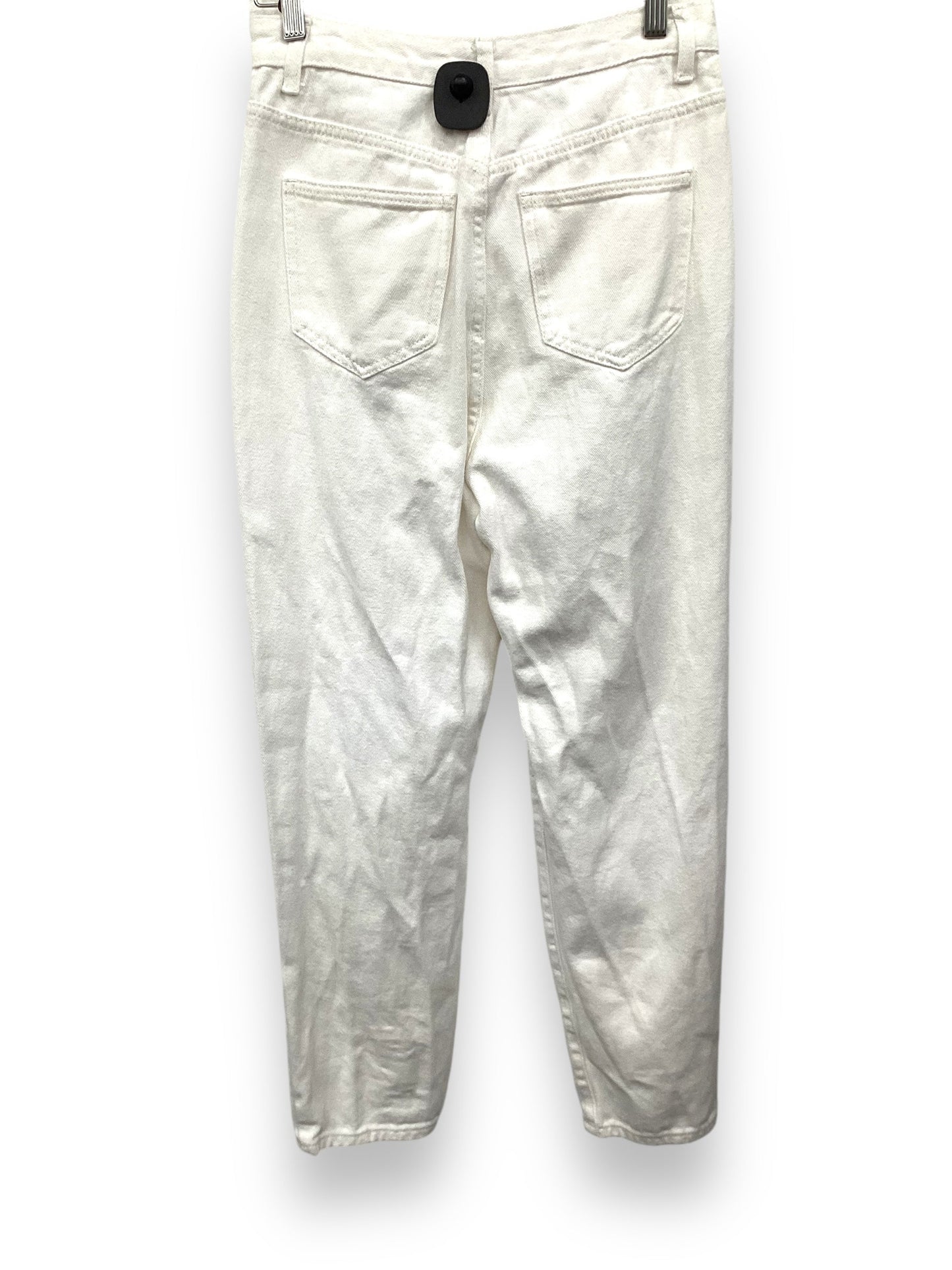 Jeans Straight By Shein In White, Size: 4