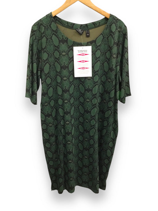 Dress Casual Midi By Clothes Mentor In Green, Size: L