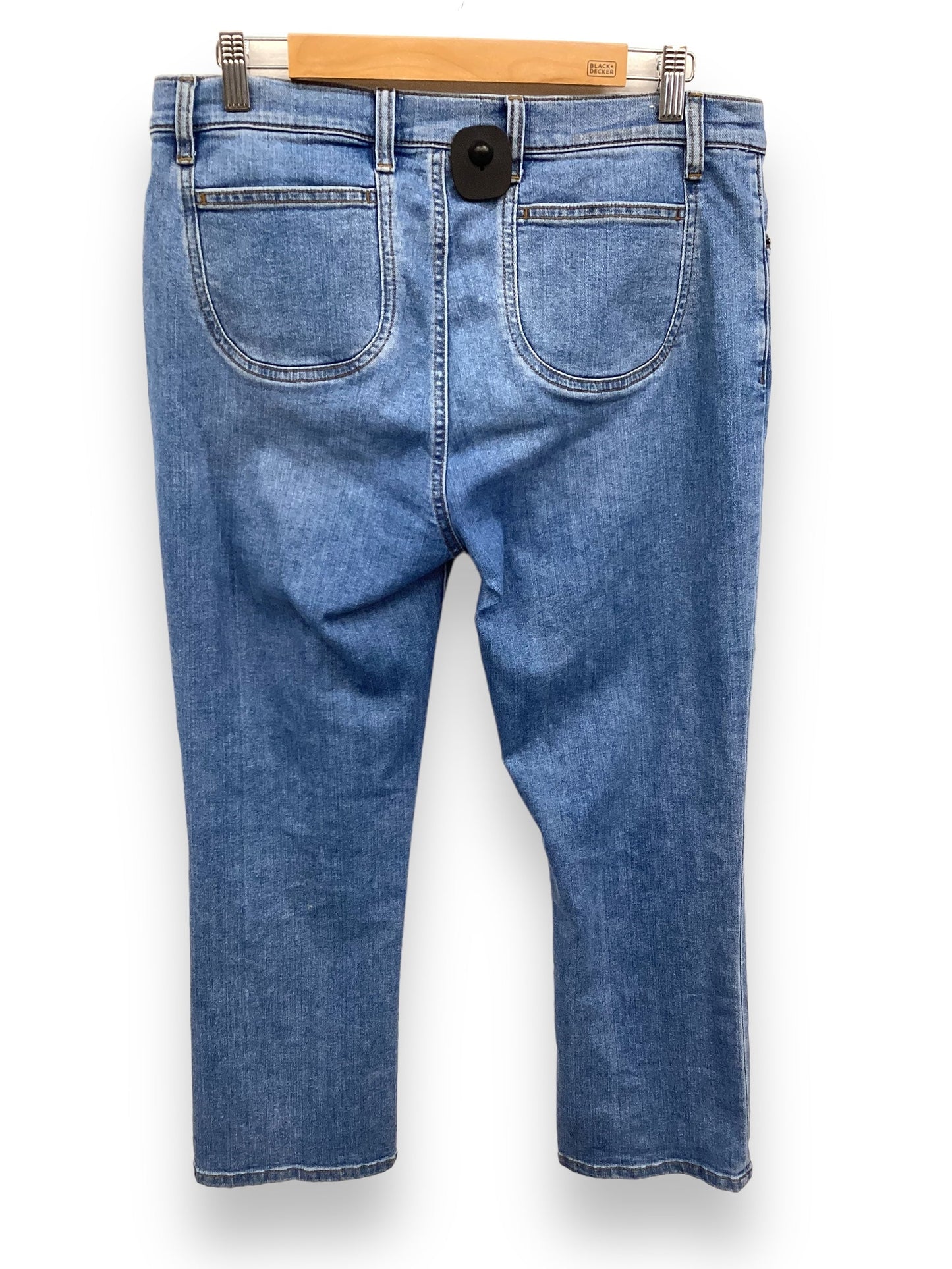 Blue Denim Jeans Straight Current/elliott, Size 12