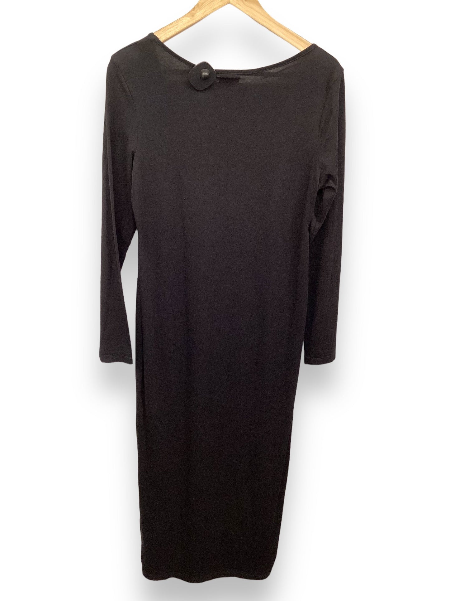 Black Dress Casual Maxi H&m, Size M