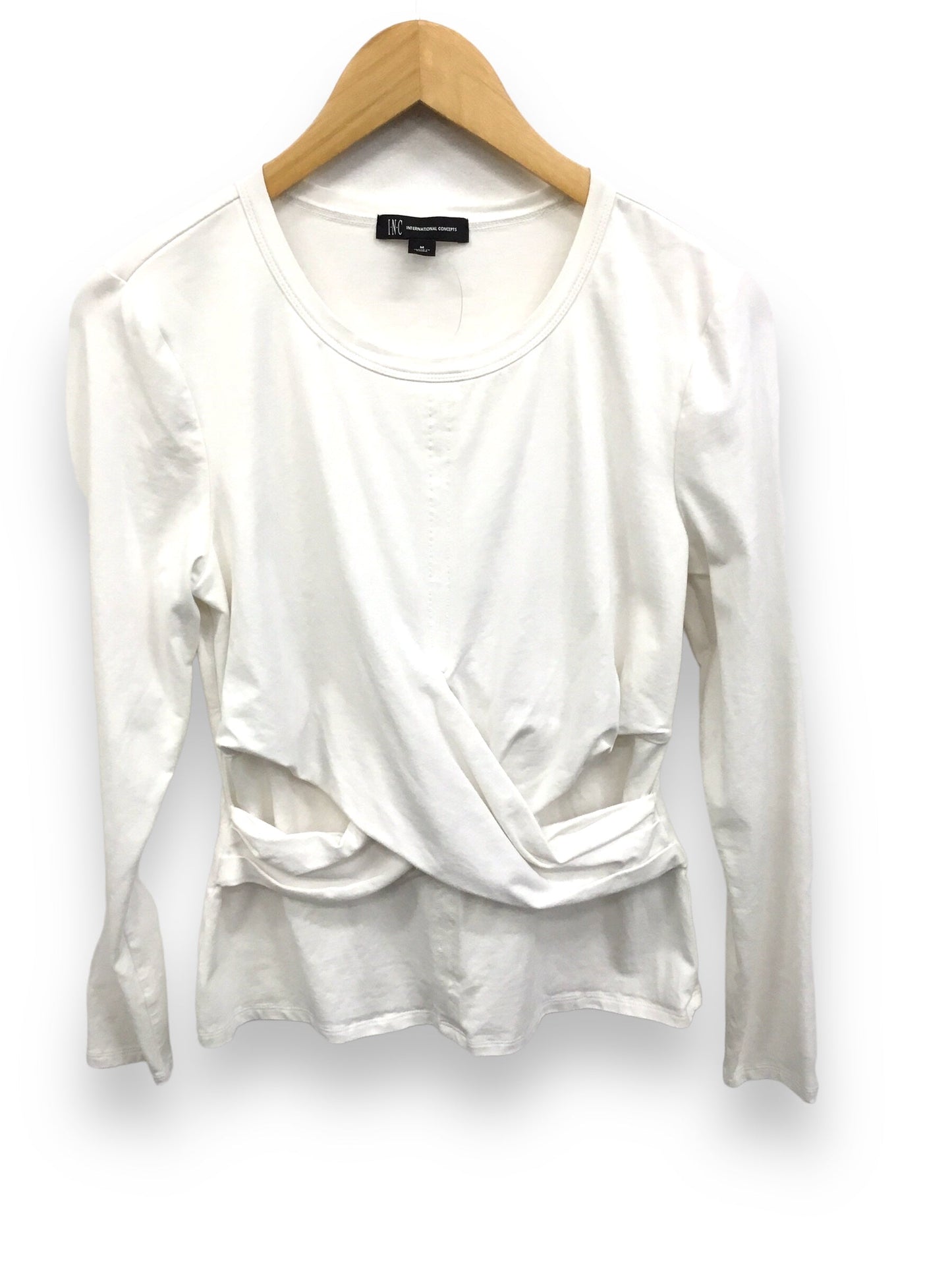 White Top Long Sleeve International Concepts, Size M