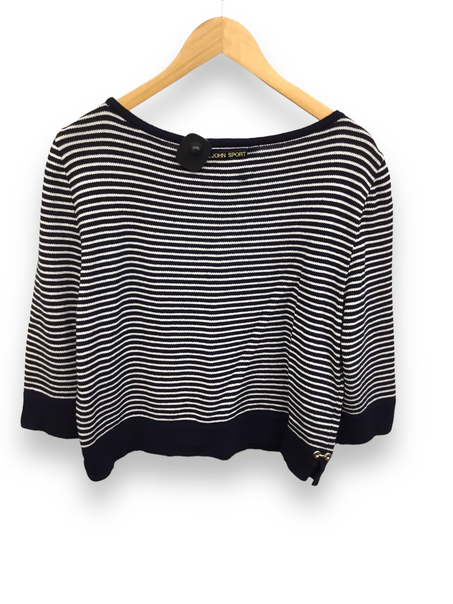 Navy Sweater Designer St John Collection, Size L