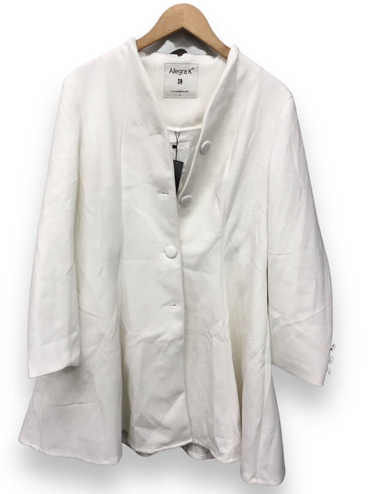 White Coat Peacoat Allegra K, Size L