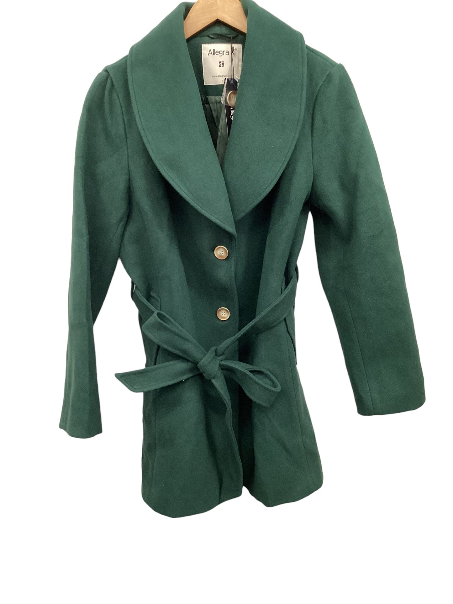 Green Coat Peacoat Allegra K, Size L