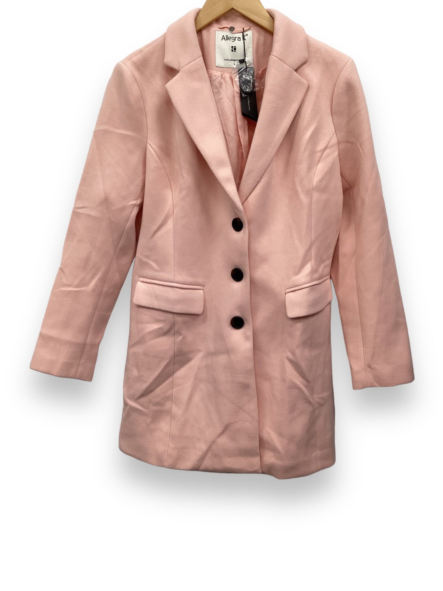 Pink Coat Peacoat Allegra K, Size L
