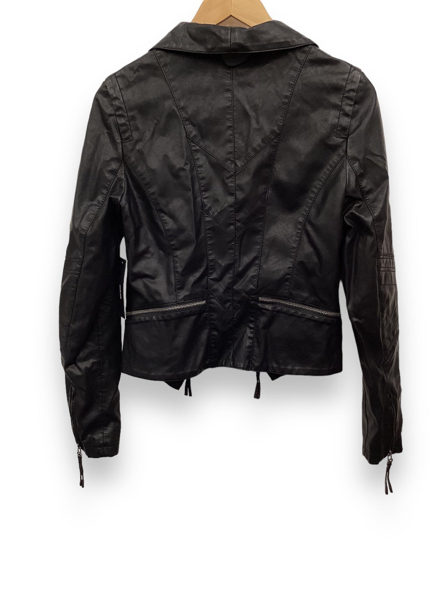 Black Jacket Moto Lulus, Size M