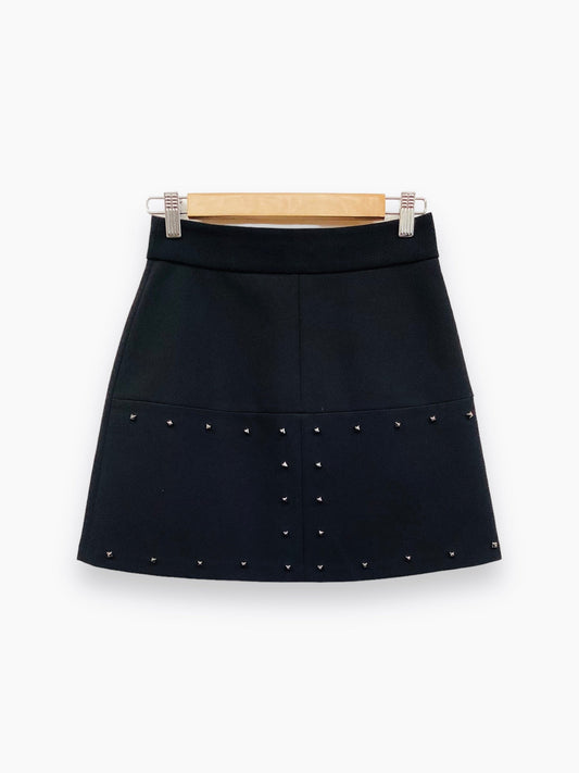 Black Skirt Mini & Short Zara Basic, Size Xs