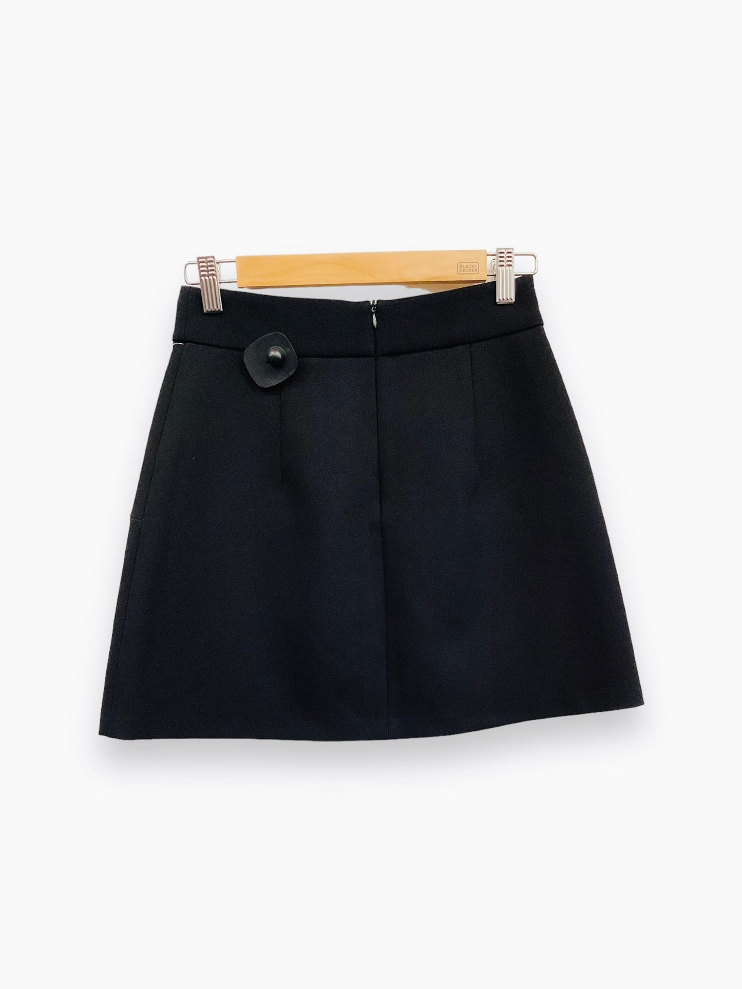 Black Skirt Mini & Short Zara Basic, Size Xs