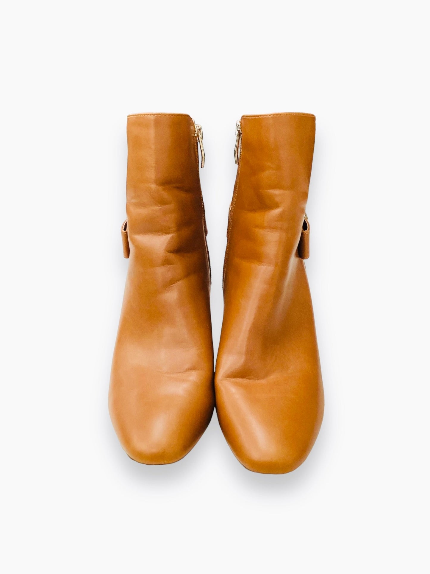 Brown Boots Ankle Heels Liz Claiborne, Size 8.5