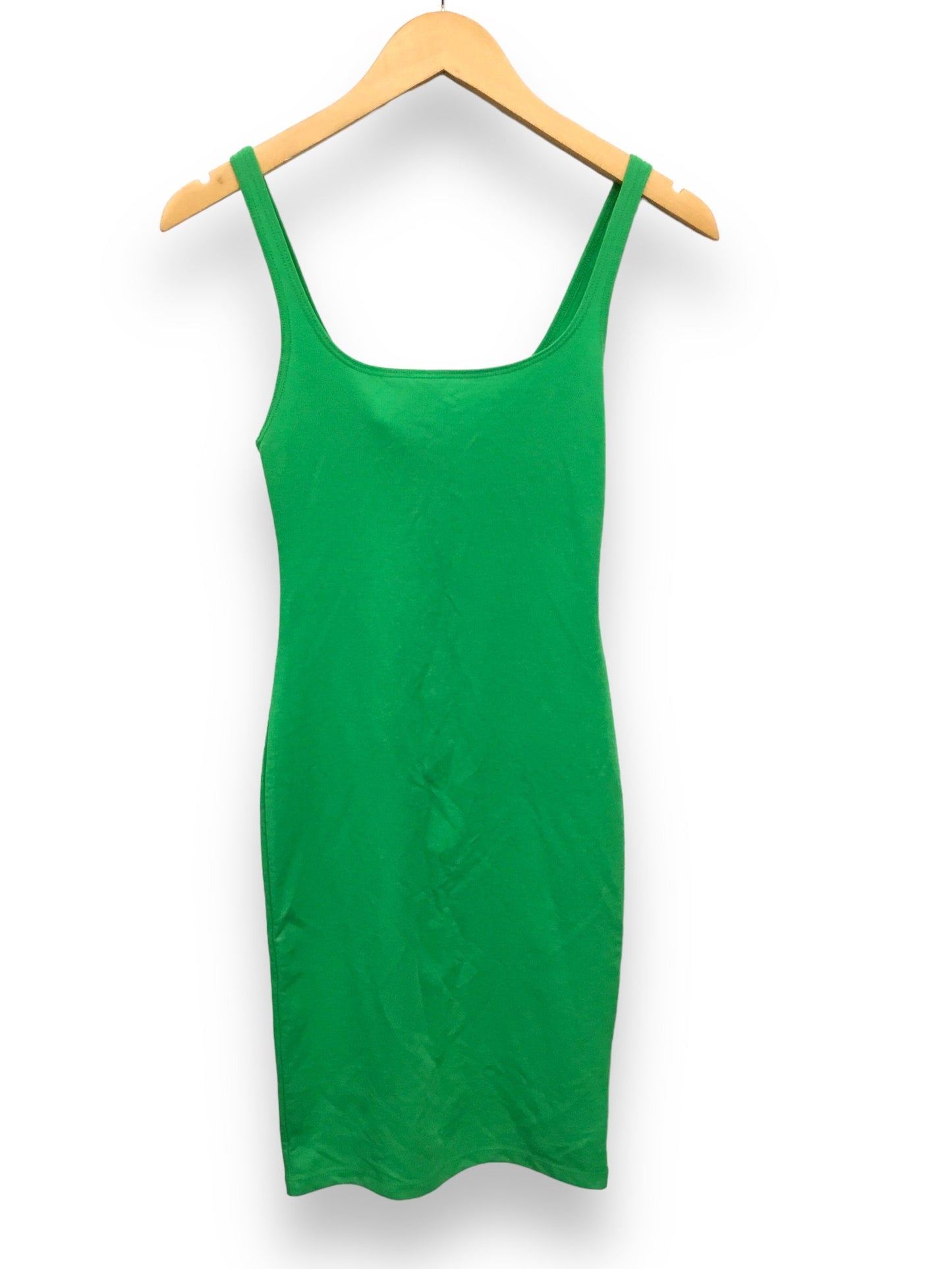 Green Dress Casual Midi Zara, Size S