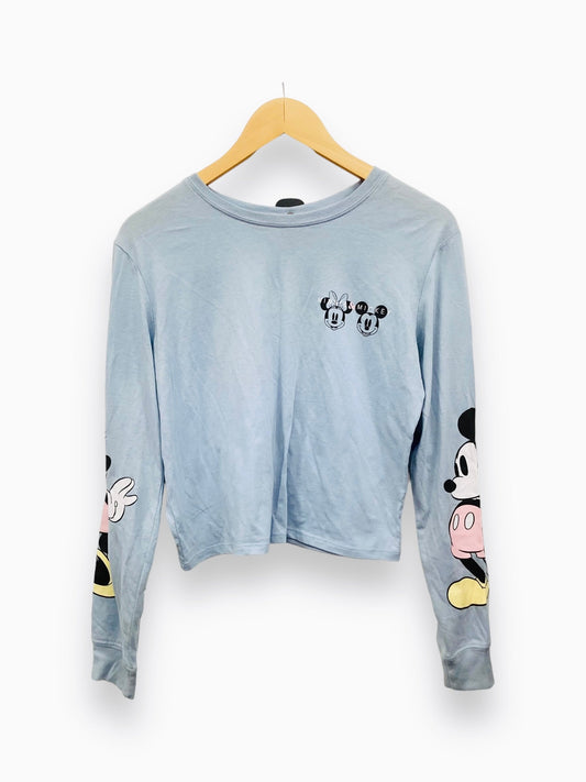 Blue Top Long Sleeve Disney Store, Size S