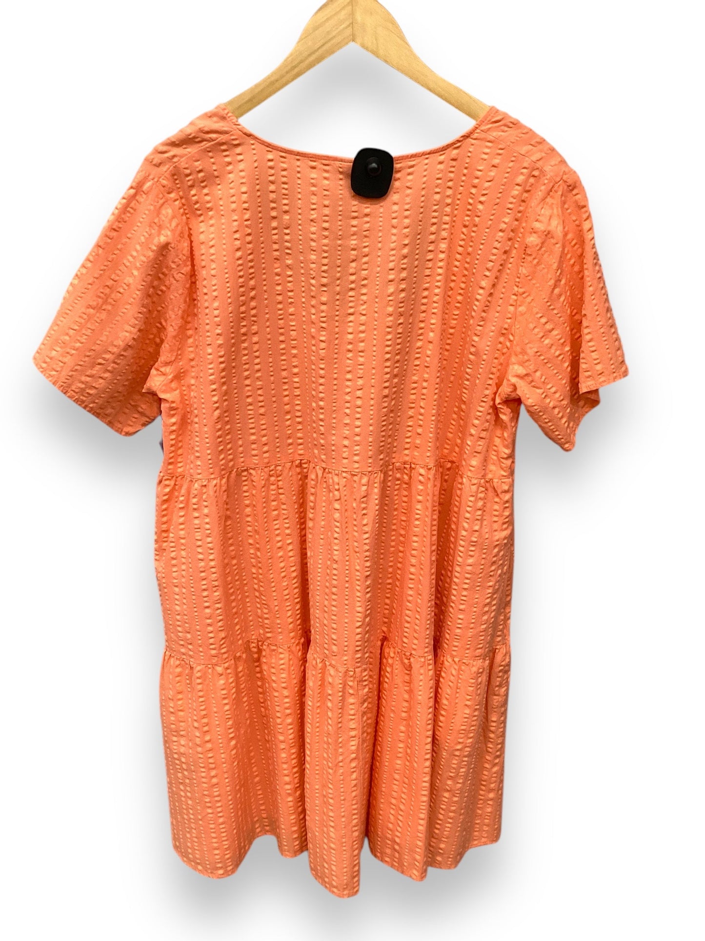 Dress Casual Midi By A New Day In Coral, Size: Xl