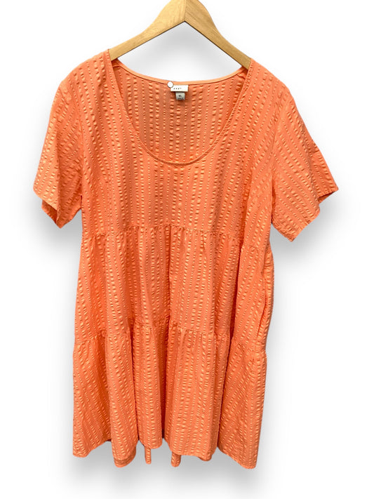 Dress Casual Midi By A New Day In Coral, Size: Xl