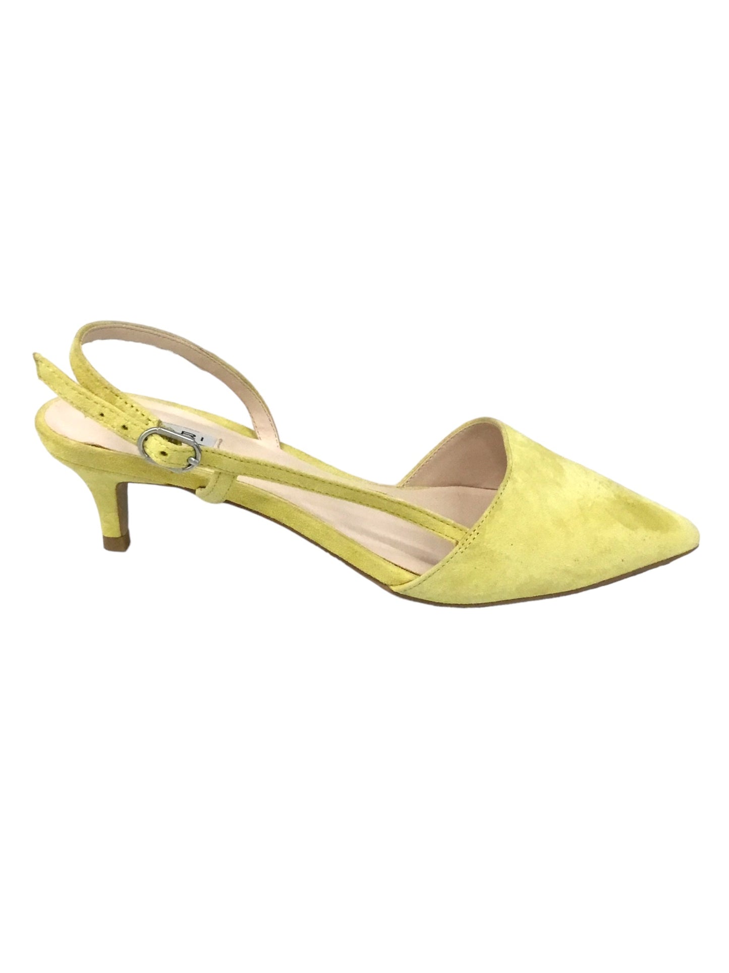 Yellow Shoes Heels Kitten Tahari By Arthur Levine, Size 7.5