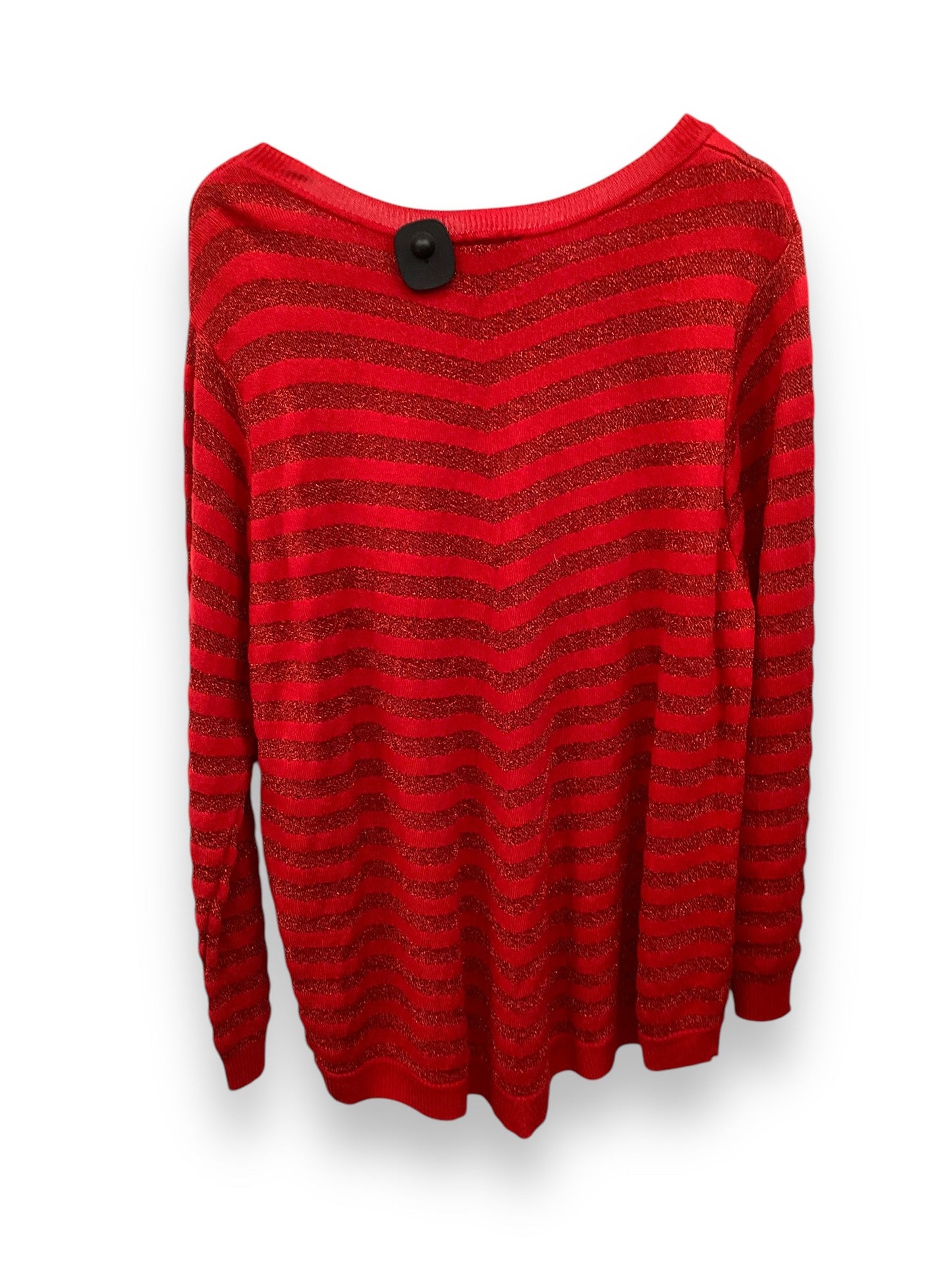 Sweater By Agb In Red, Size: 3x