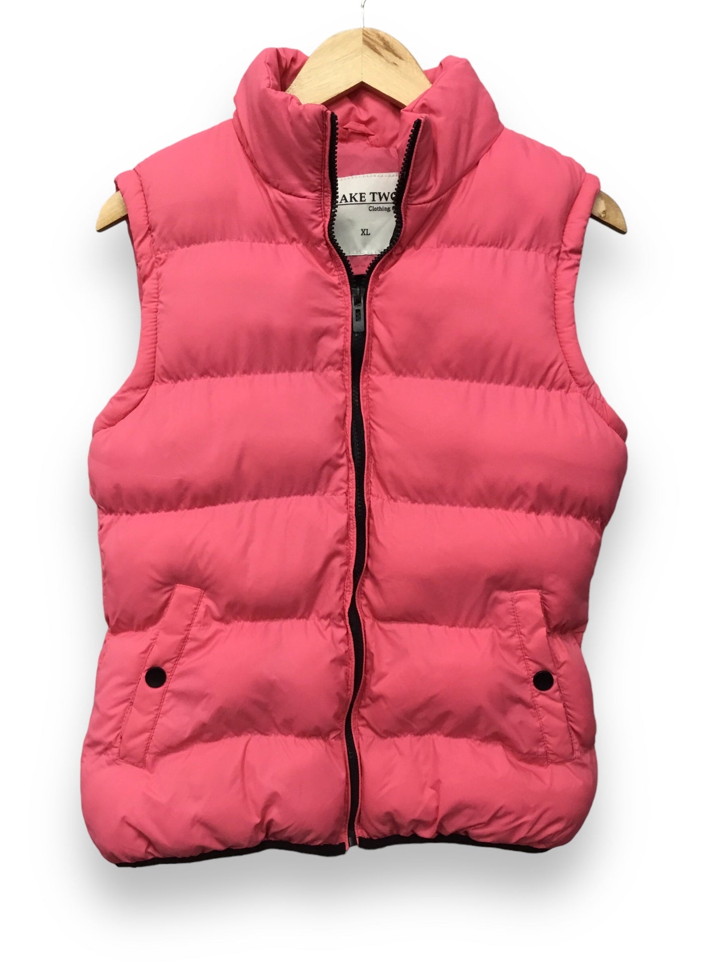 Vest Puffer & Quilted By Clothes Mentor In Pink, Size: Xl