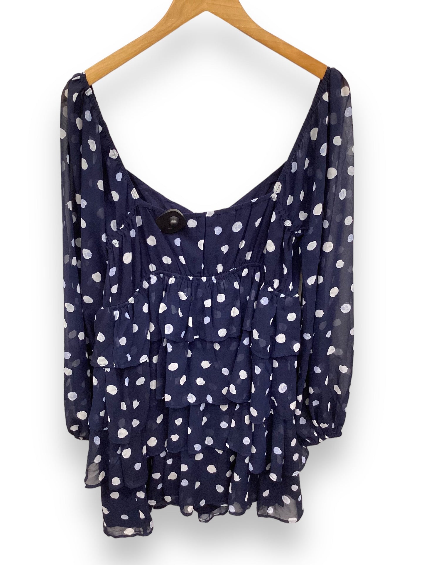 Dress Casual Midi By Abercrombie And Fitch In Navy, Size: L