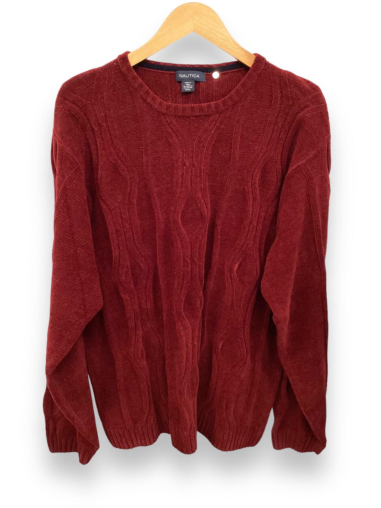 Sweater By Nautica In Red, Size: Xxl