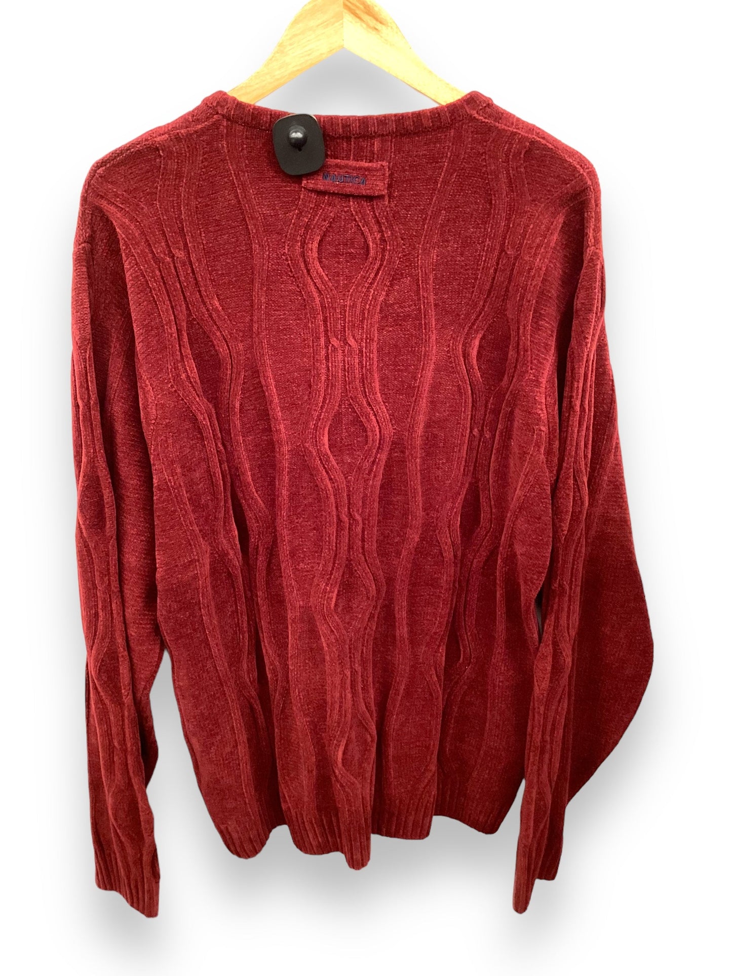 Sweater By Nautica In Red, Size: Xxl