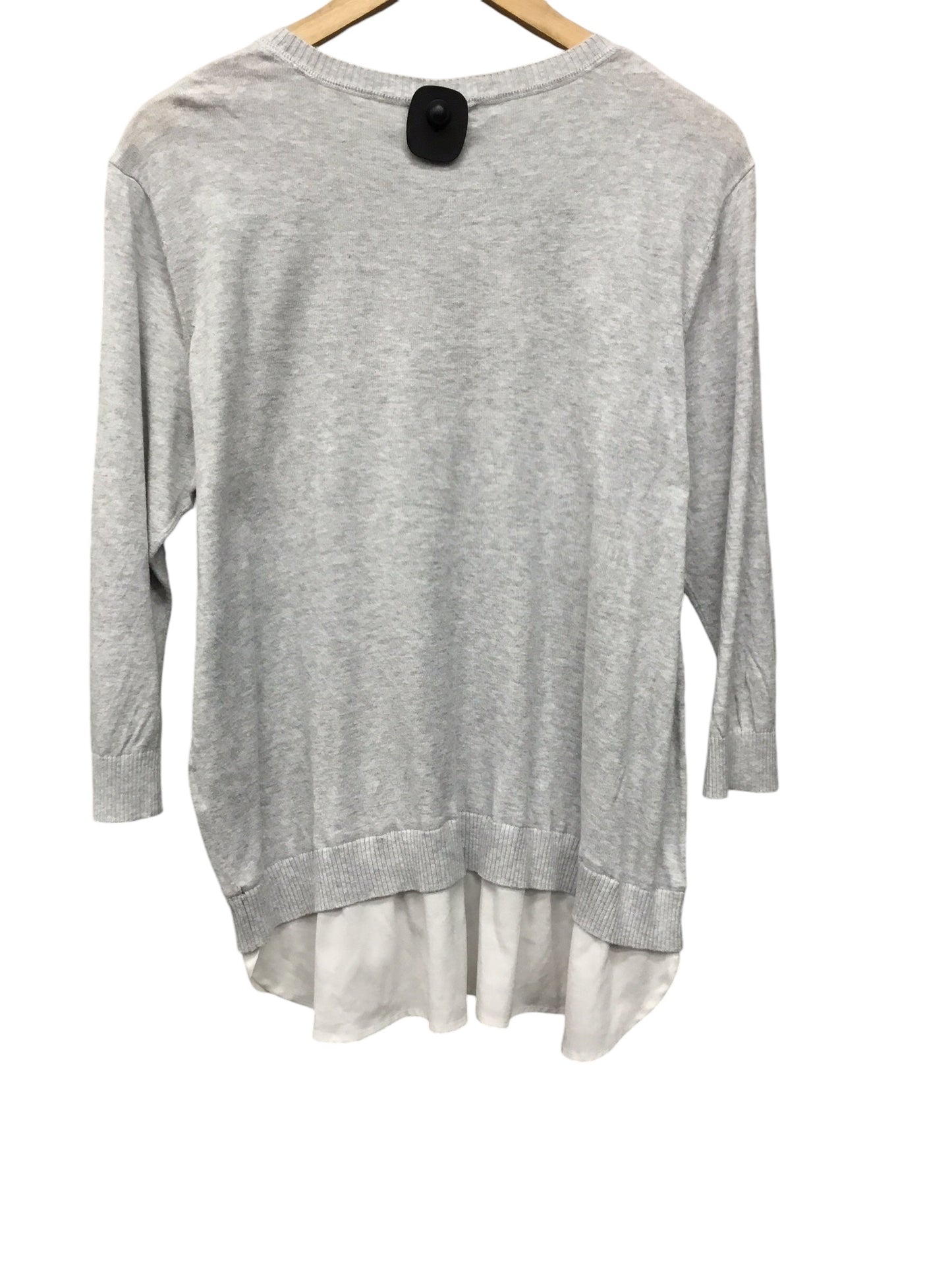 Sweater By Calvin Klein In Grey, Size: Xl