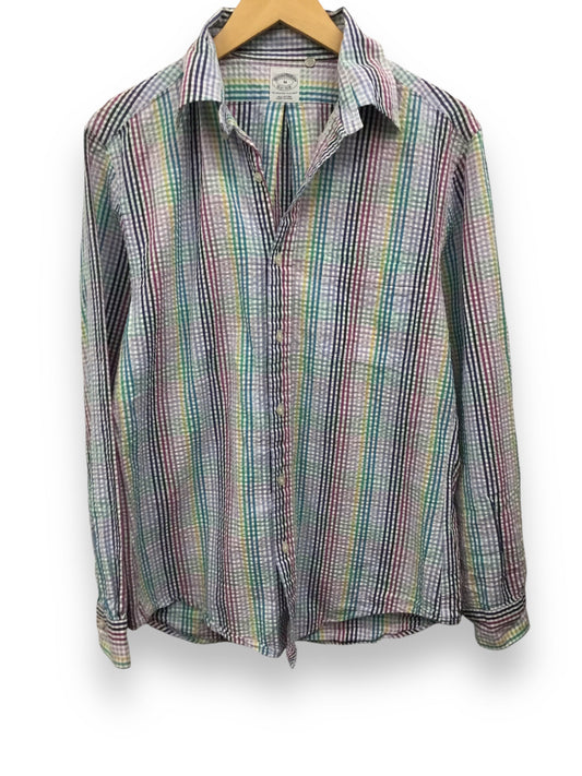 Top Long Sleeve By Brooks Brothers In Multi-colored, Size: M