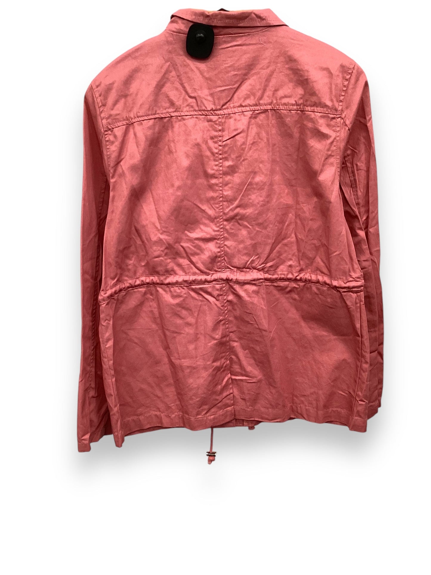 Jacket Utility By Clothes Mentor In Pink, Size: L