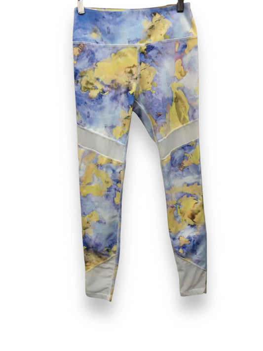 Athletic Leggings By True Religion In Blue & Yellow, Size: S