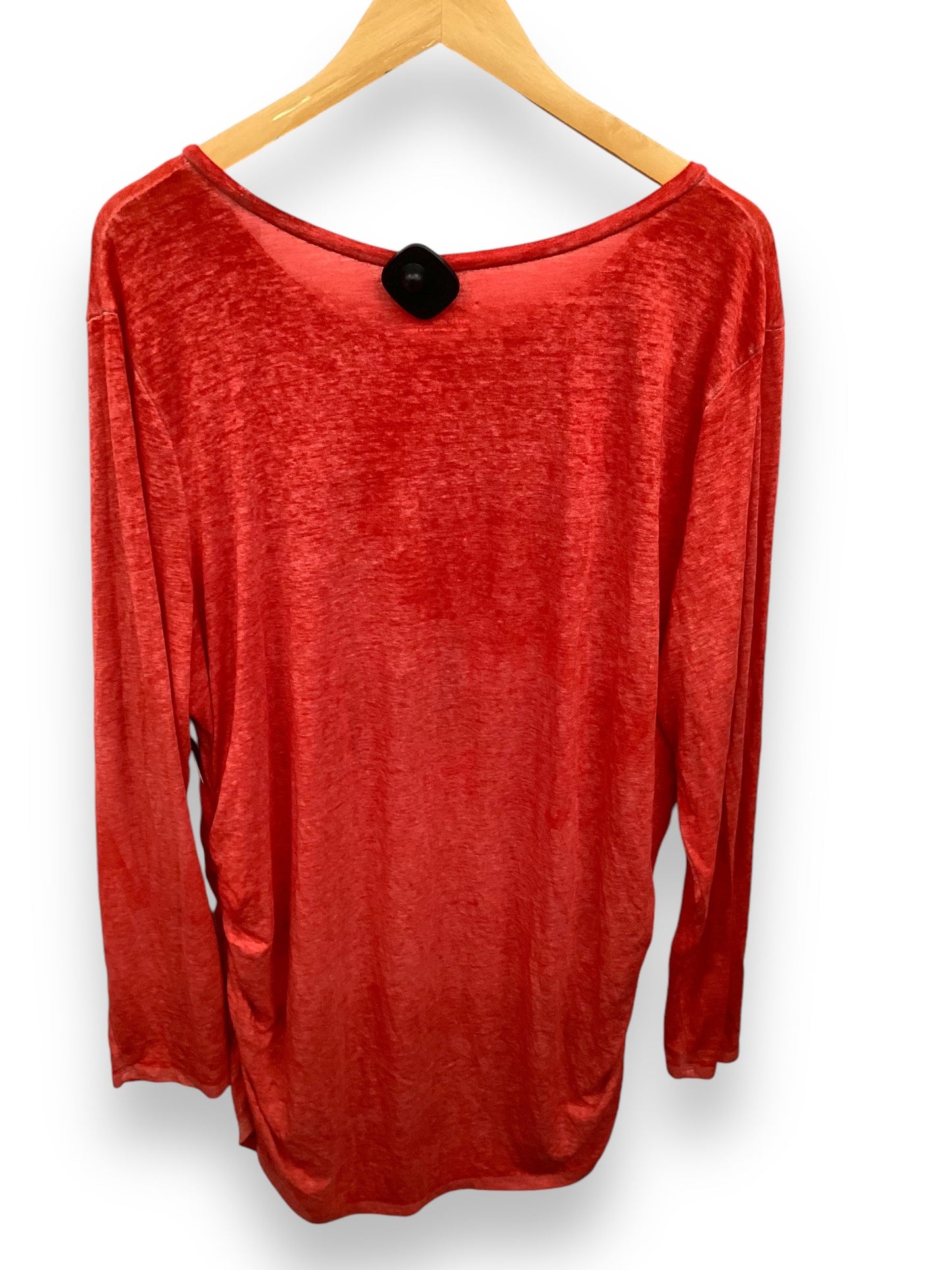 Top Long Sleeve By Motherhood In Red, Size: 3x