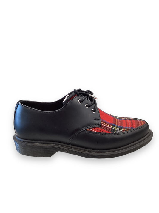 Shoes Flats By Dr Martens In Black & Red, Size: 7