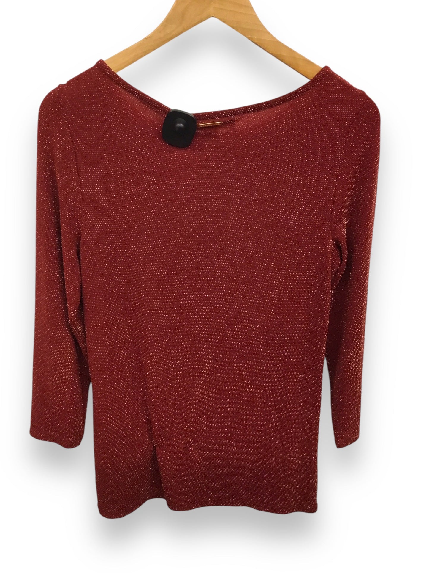 Top Long Sleeve Designer By Michael Kors In Red, Size: M