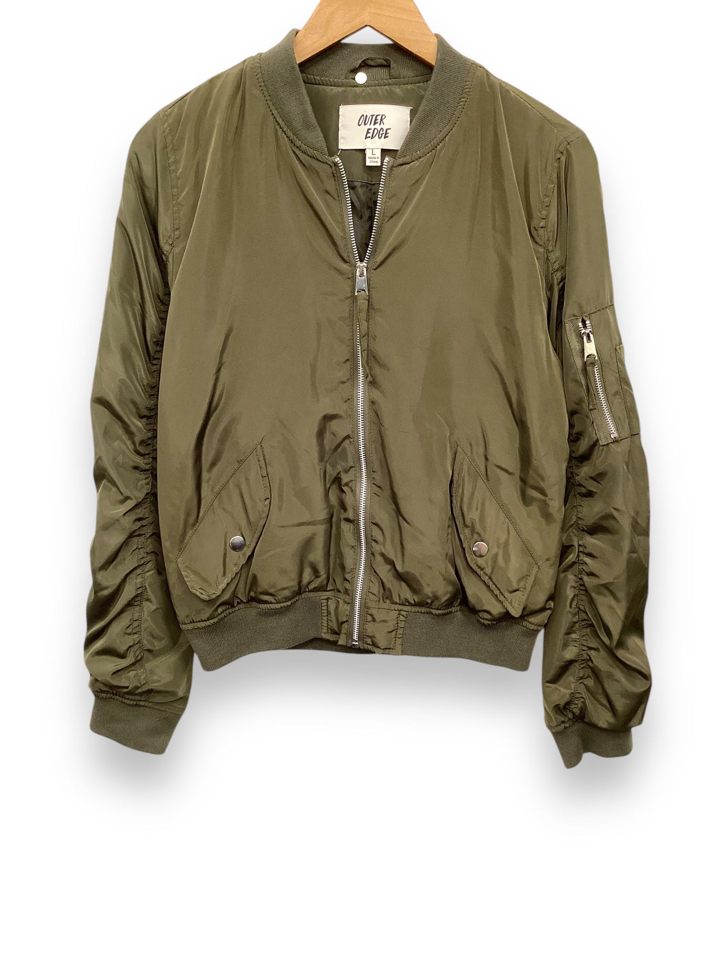 Jacket Other By Clothes Mentor In Green, Size: L