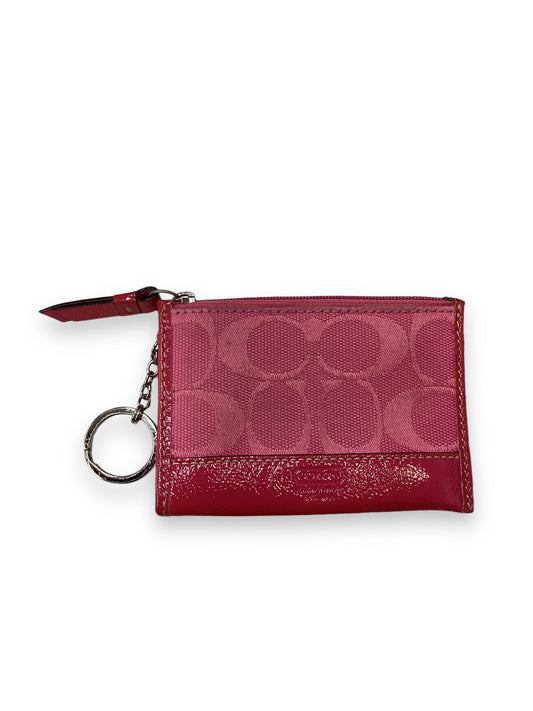 Coin Purse Designer By Coach, Size: Small