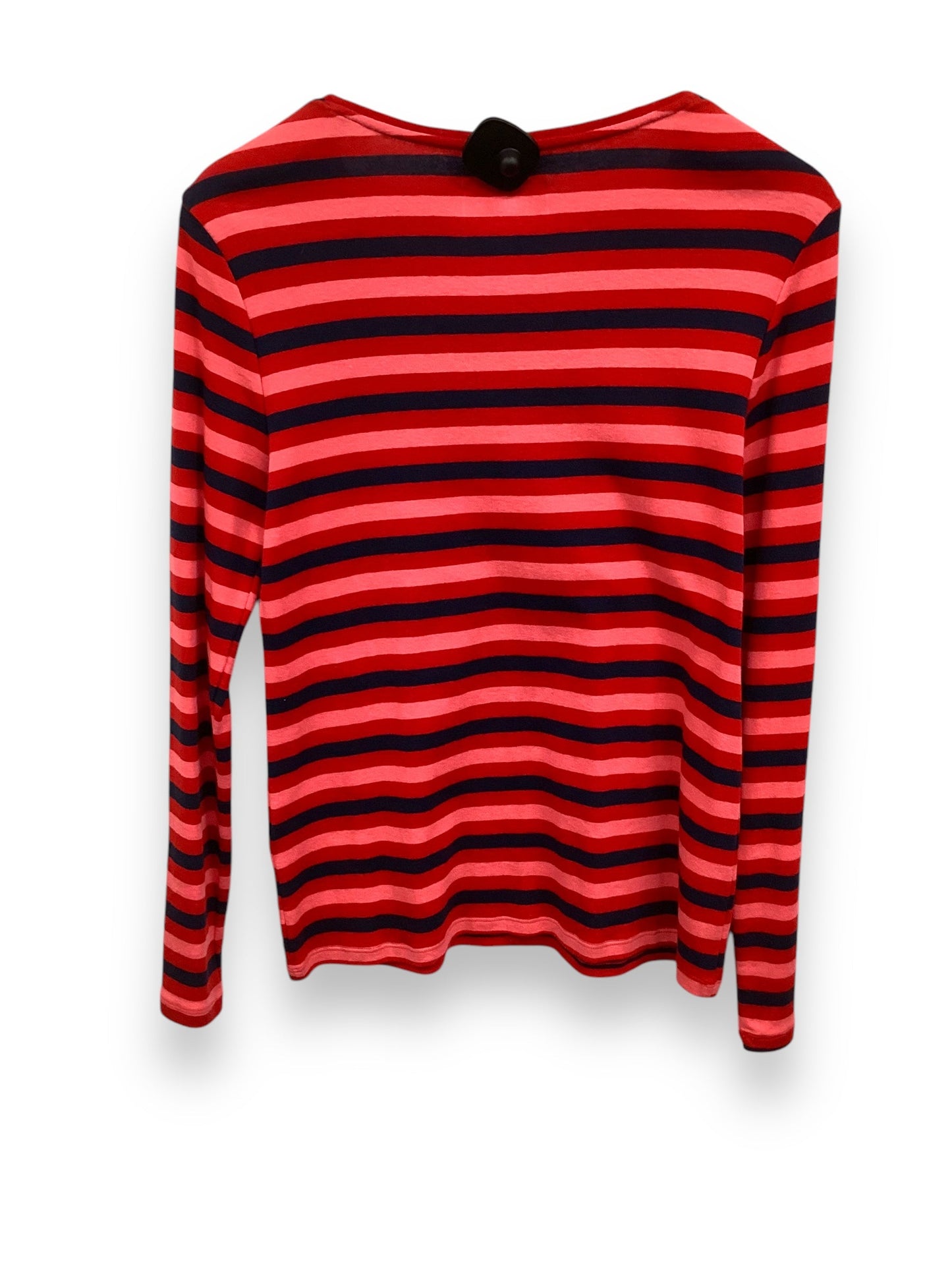 Top Long Sleeve By Charter Club In Striped Pattern, Size: M