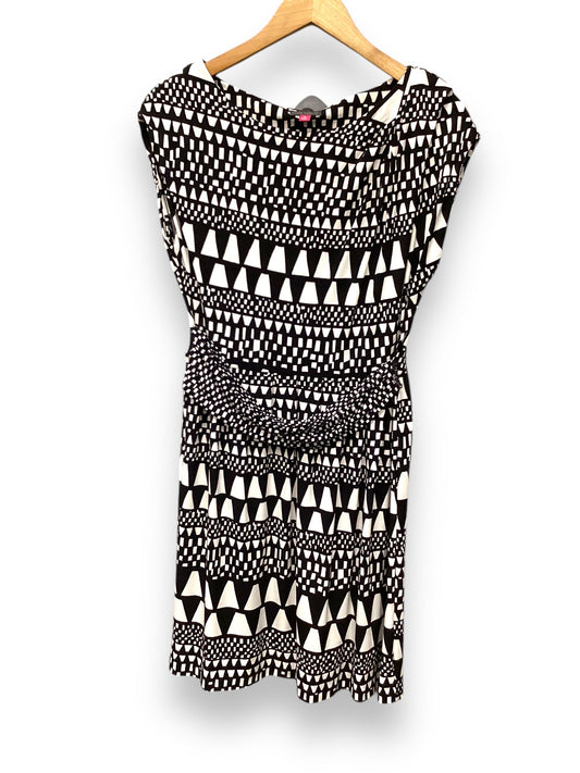 Dress Casual Midi By Vince Camuto In Black White, Size: S