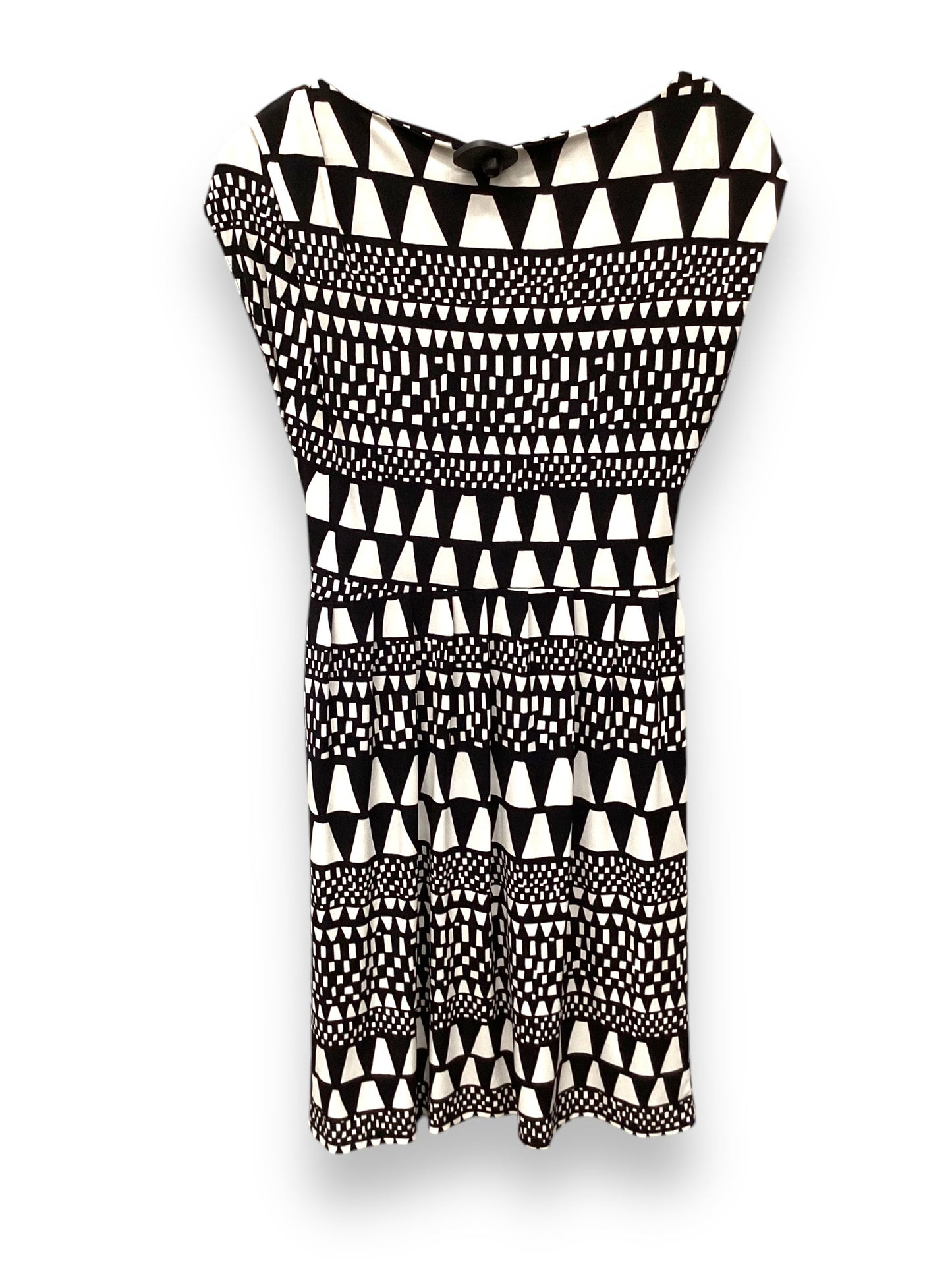 Dress Casual Midi By Vince Camuto In Black White, Size: S