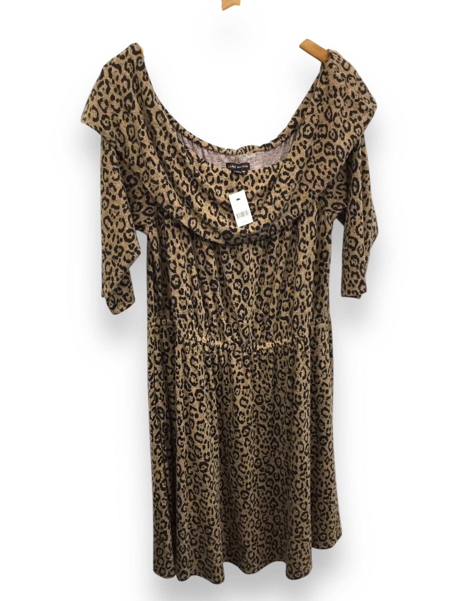 Dress Sweater By Lane Bryant In Brown, Size: Xl