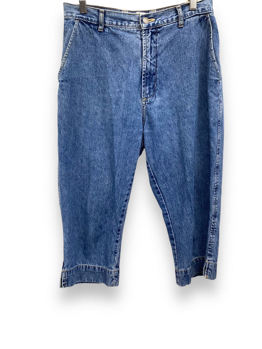 Jeans Cropped By Cherokee In Blue Denim, Size: 10