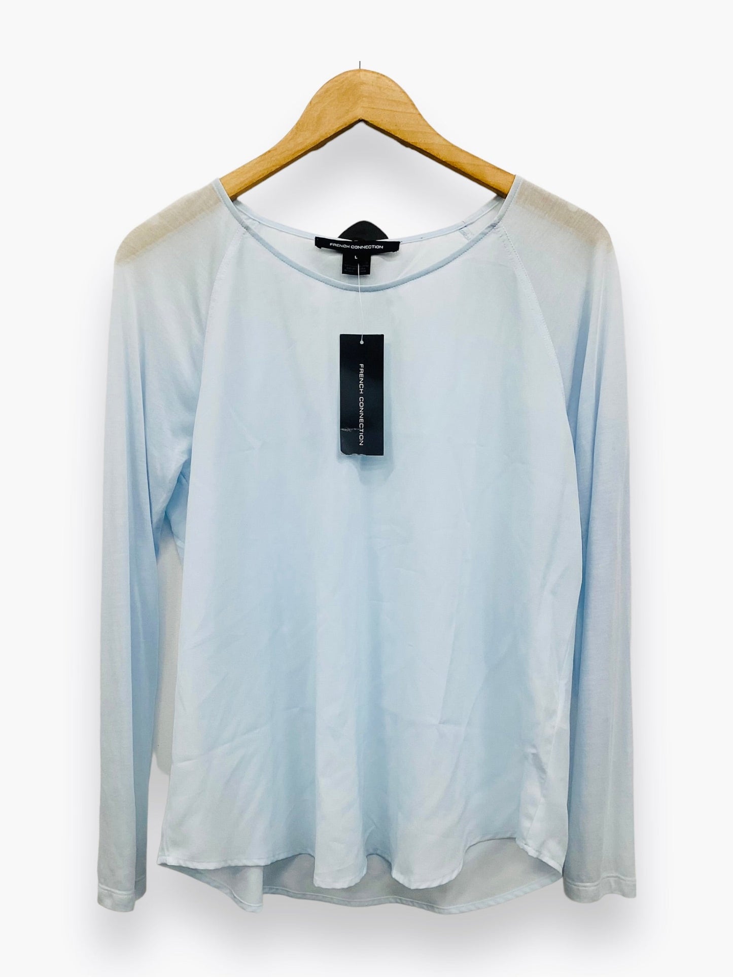 Blue Top Long Sleeve French Connection, Size L