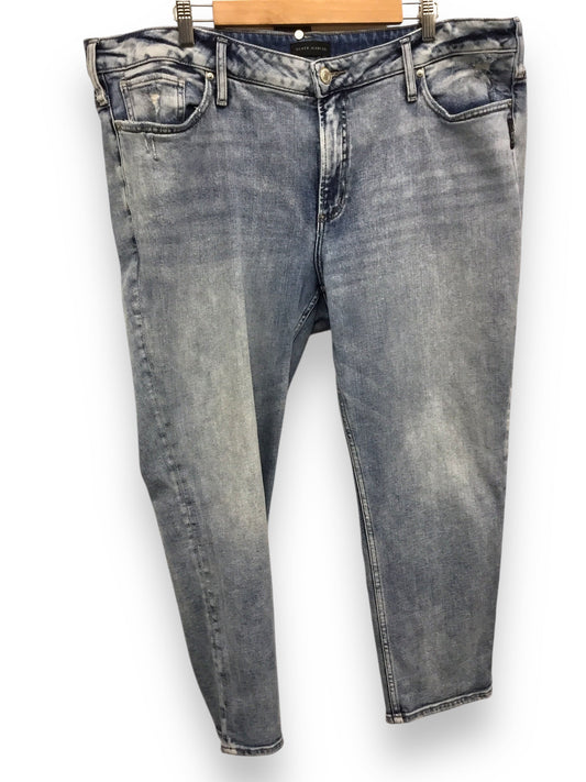 Jeans Straight By Silver In Blue, Size: 20