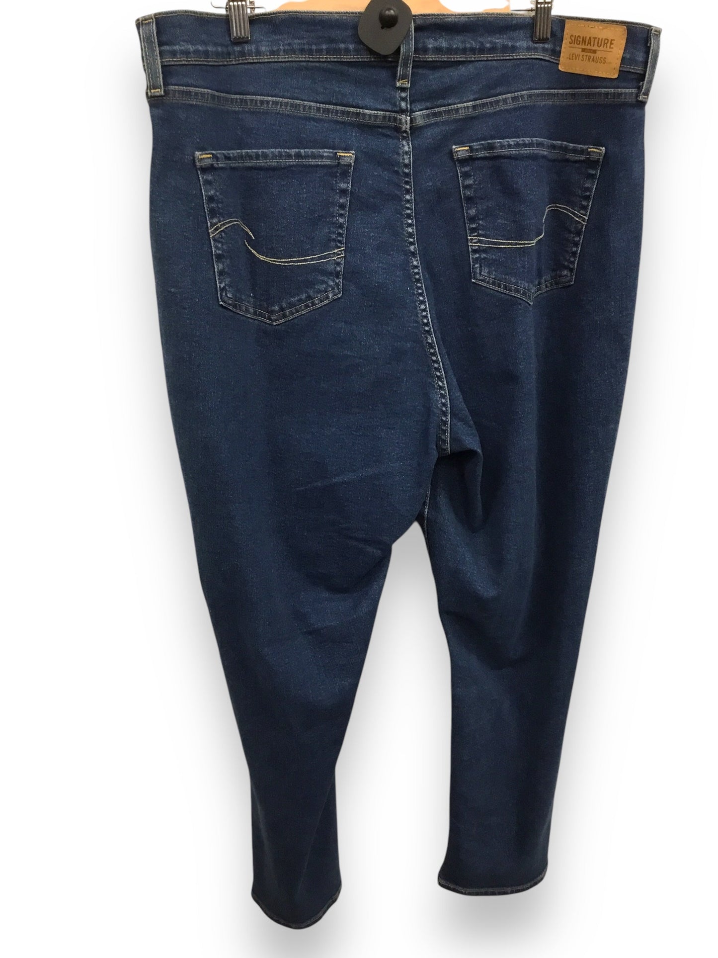 Jeans Straight By Levis In Blue Denim, Size: 20