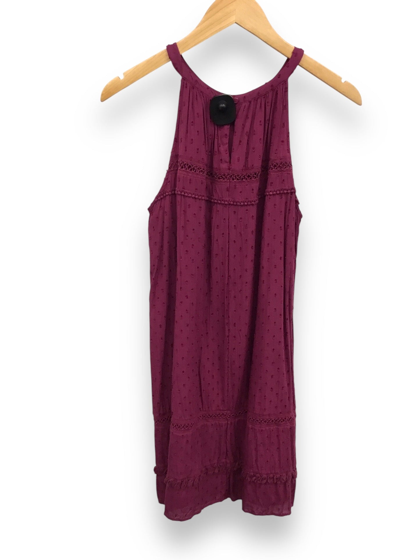 Dress Casual Midi By Loft In Purple, Size: M