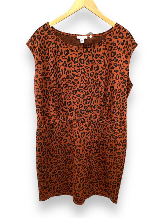 Dress Casual Midi By Nine West In Animal Print, Size: Xxl