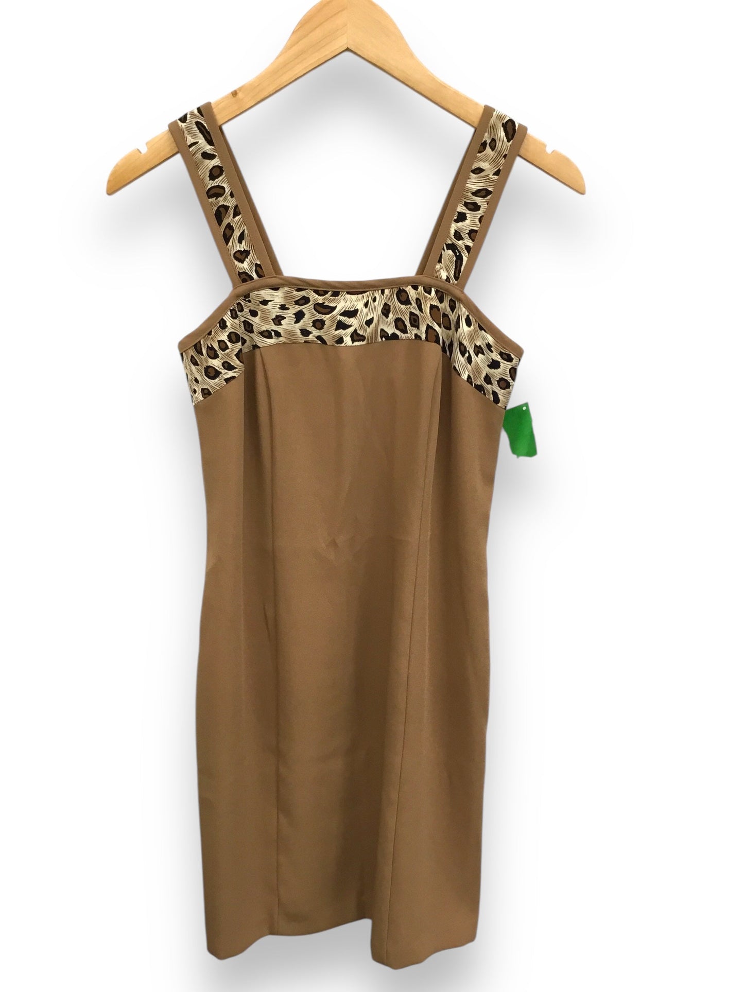 Dress Casual Midi By Clothes Mentor In Tan, Size: M