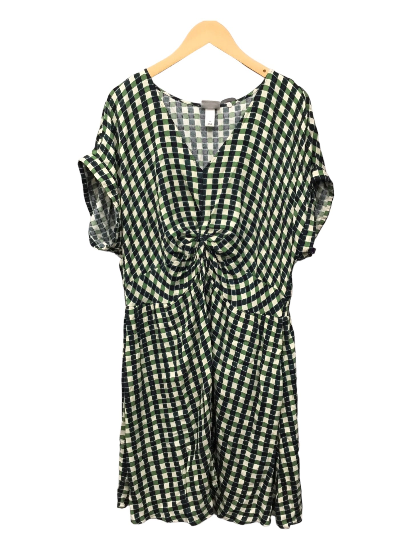 Green Dress Casual Midi Ava & Viv, Size 1x