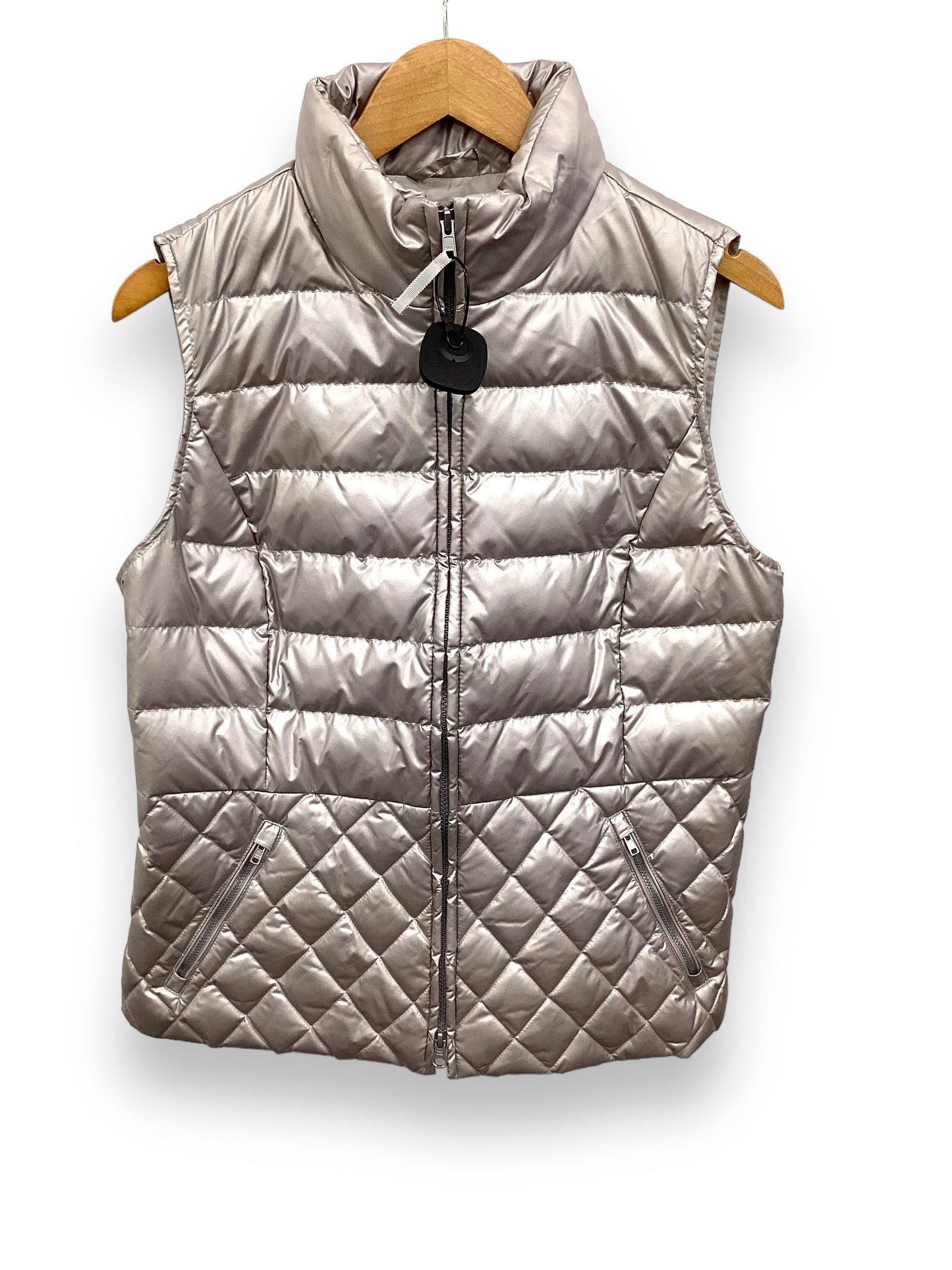 Grey Vest Puffer & Quilted Talbots, Size M