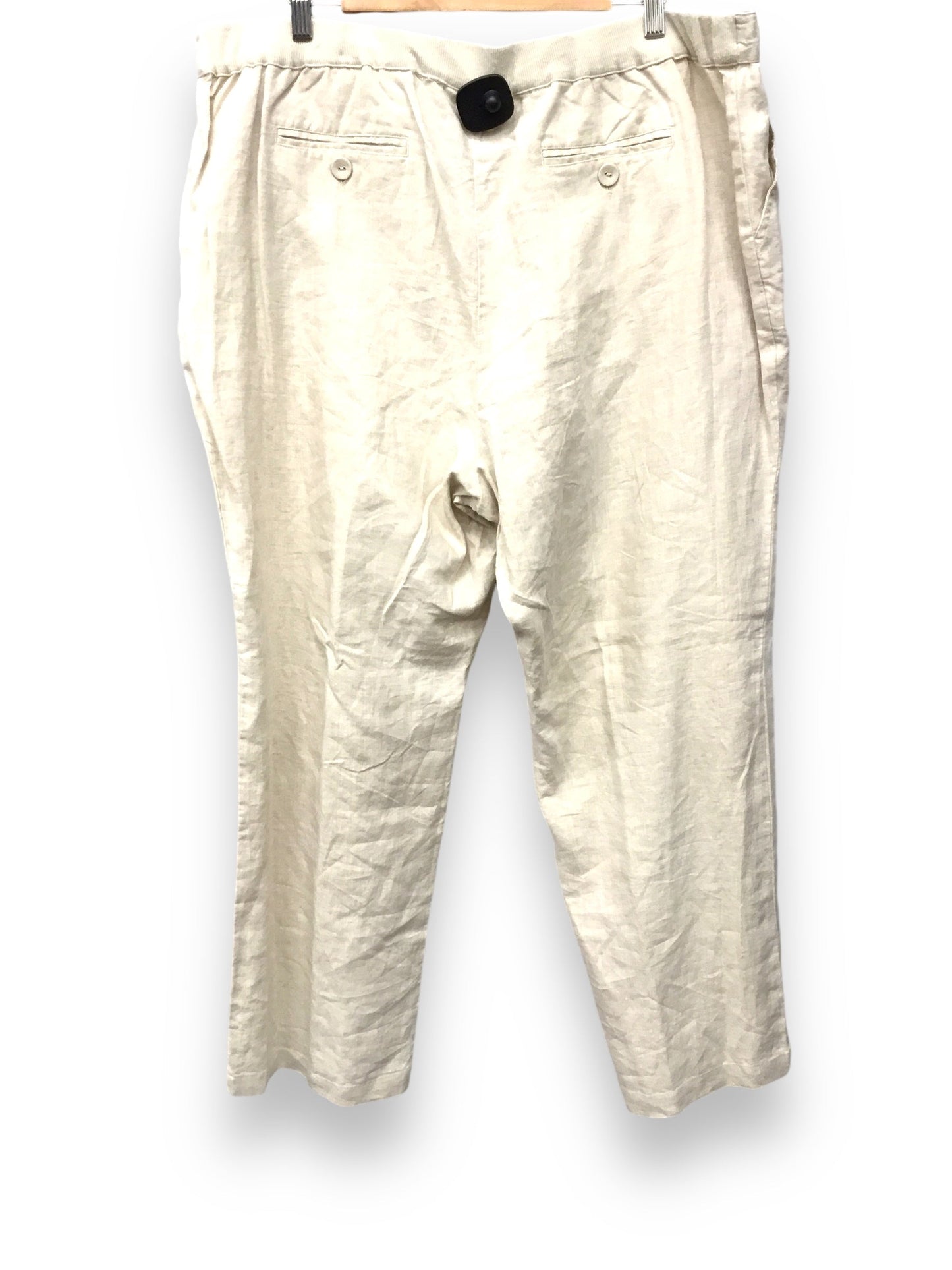 Pants Linen By Charter Club In Tan, Size: 2x