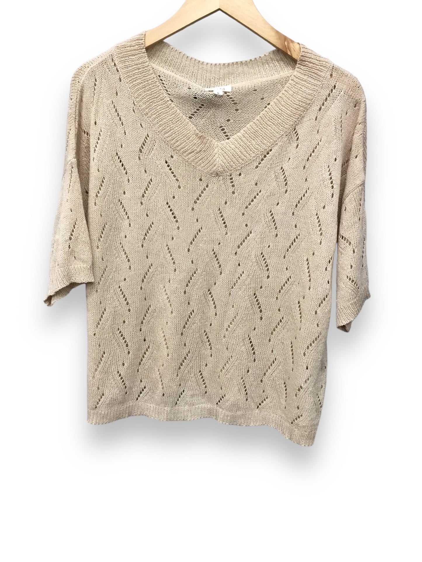 Sweater Cardigan By Rachel Zoe In Tan, Size: S