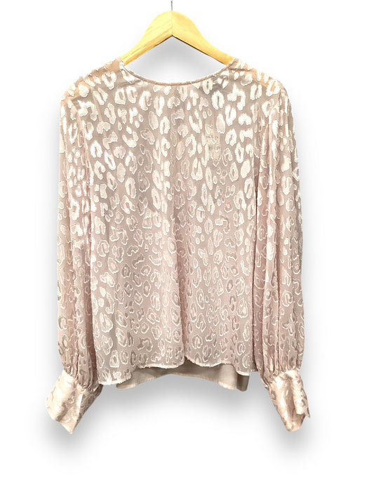 Top Long Sleeve By Express In Pink, Size: Xl