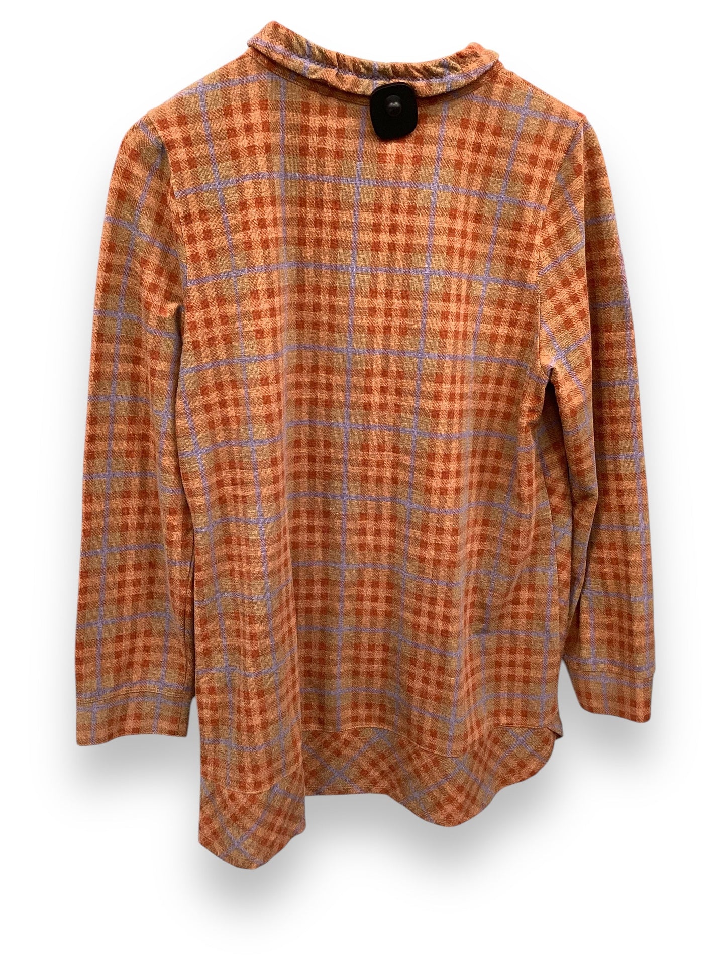 Top Long Sleeve By Soft Surroundings In Plaid Pattern, Size: L