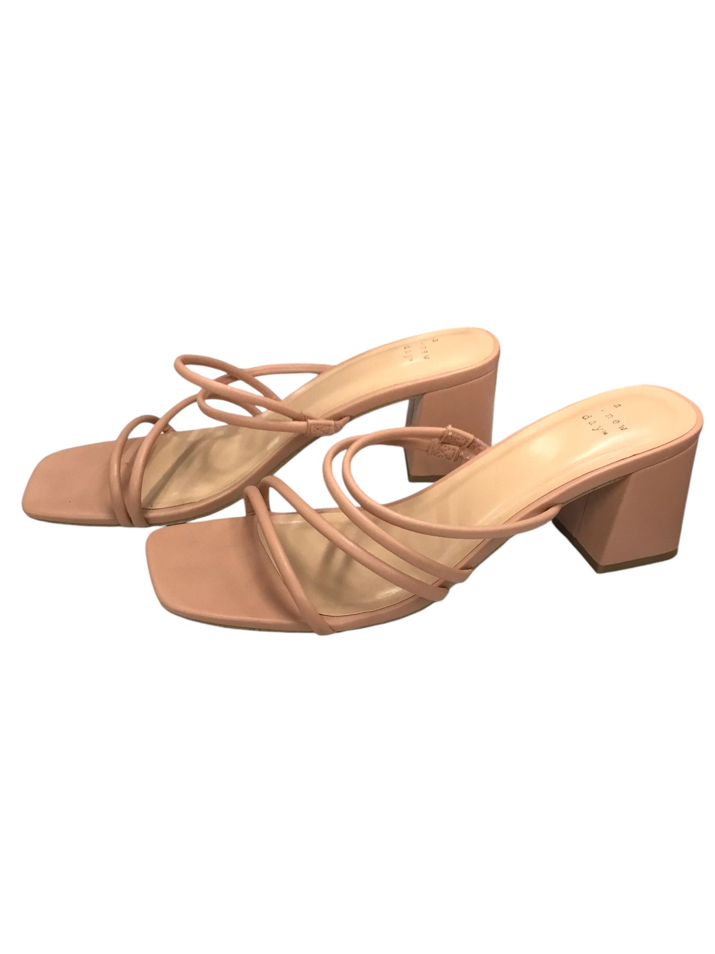 Shoes Heels Block By A New Day In Mauve, Size: 11